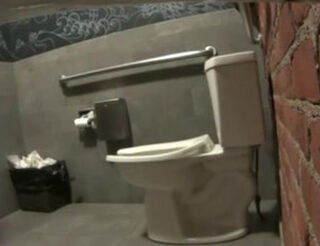 Restaurant Rest room urinate hidden cam